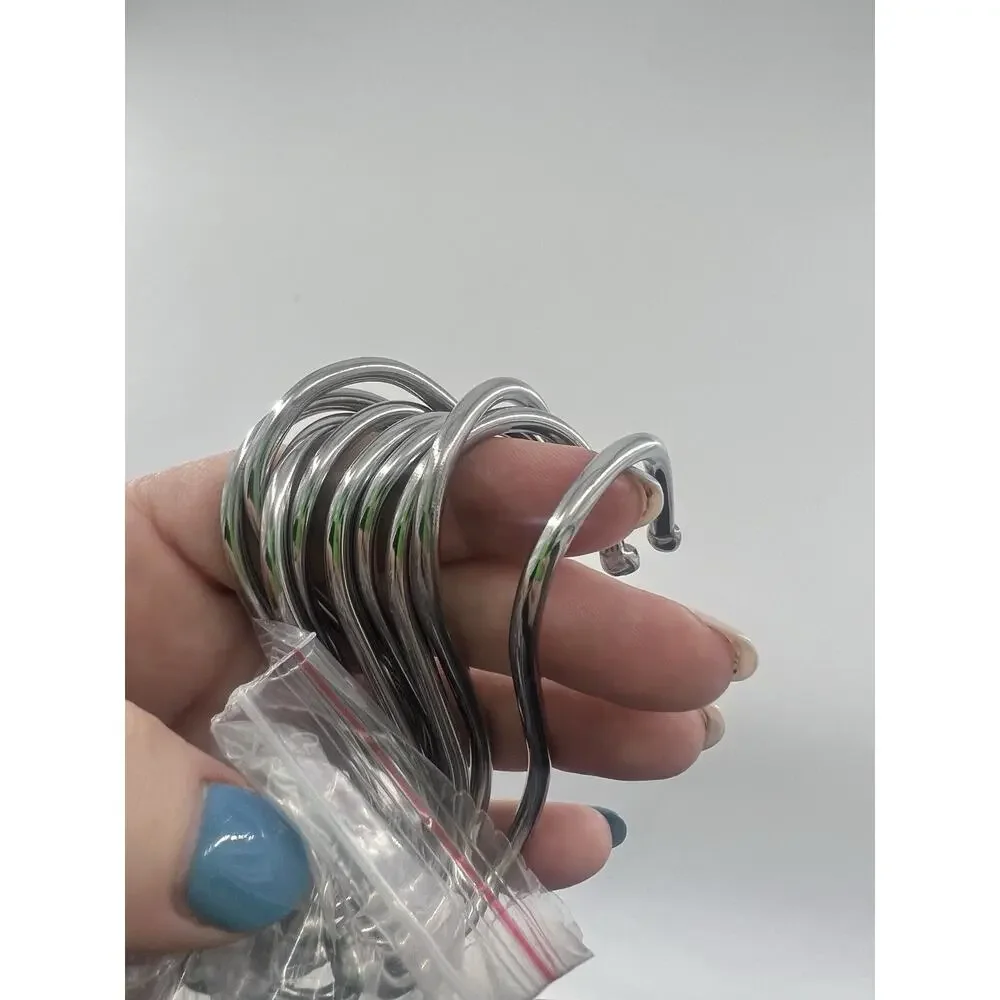 S Shaped Hanging Hooks Stainless Steel Hooks Kitchen Bathroom Bedroom Cap Hanger